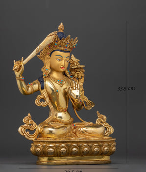 The Bodhisattva of Wisdom Manjushree