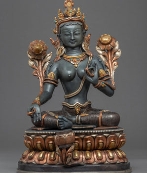 Green Tara Guru Sculpture