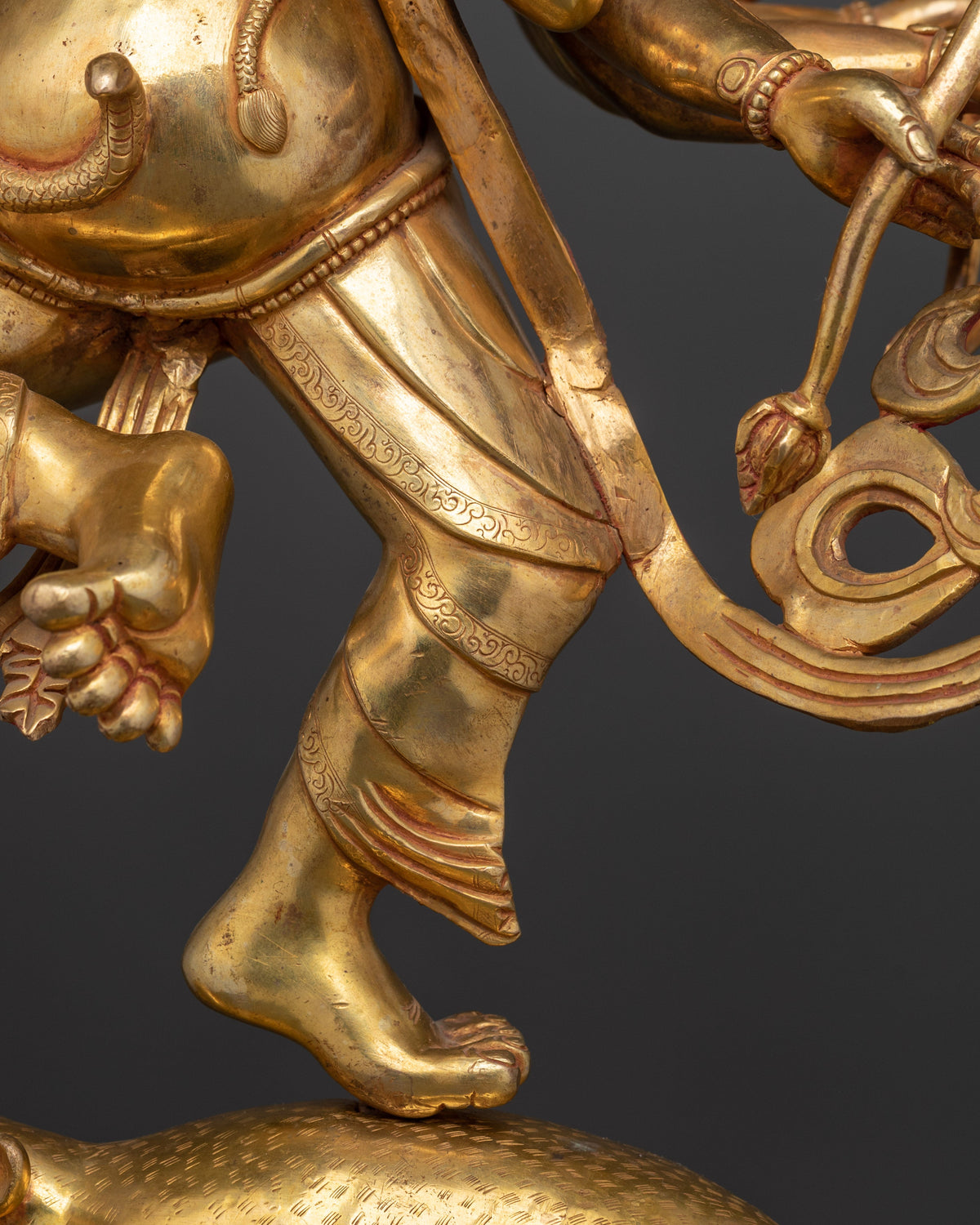 Standing Rakta Ganesh Statue | The Lord of Prosperity and Remover of Obstacles