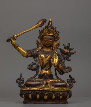 Tibetan Bodhisattva Manjushri Statue