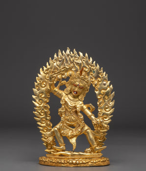 Gold Plated Ekajati Statue