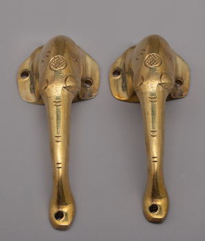 Elephant Brass Shower Door Handle