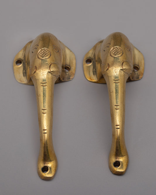 Elephant Brass Shower Door Handle