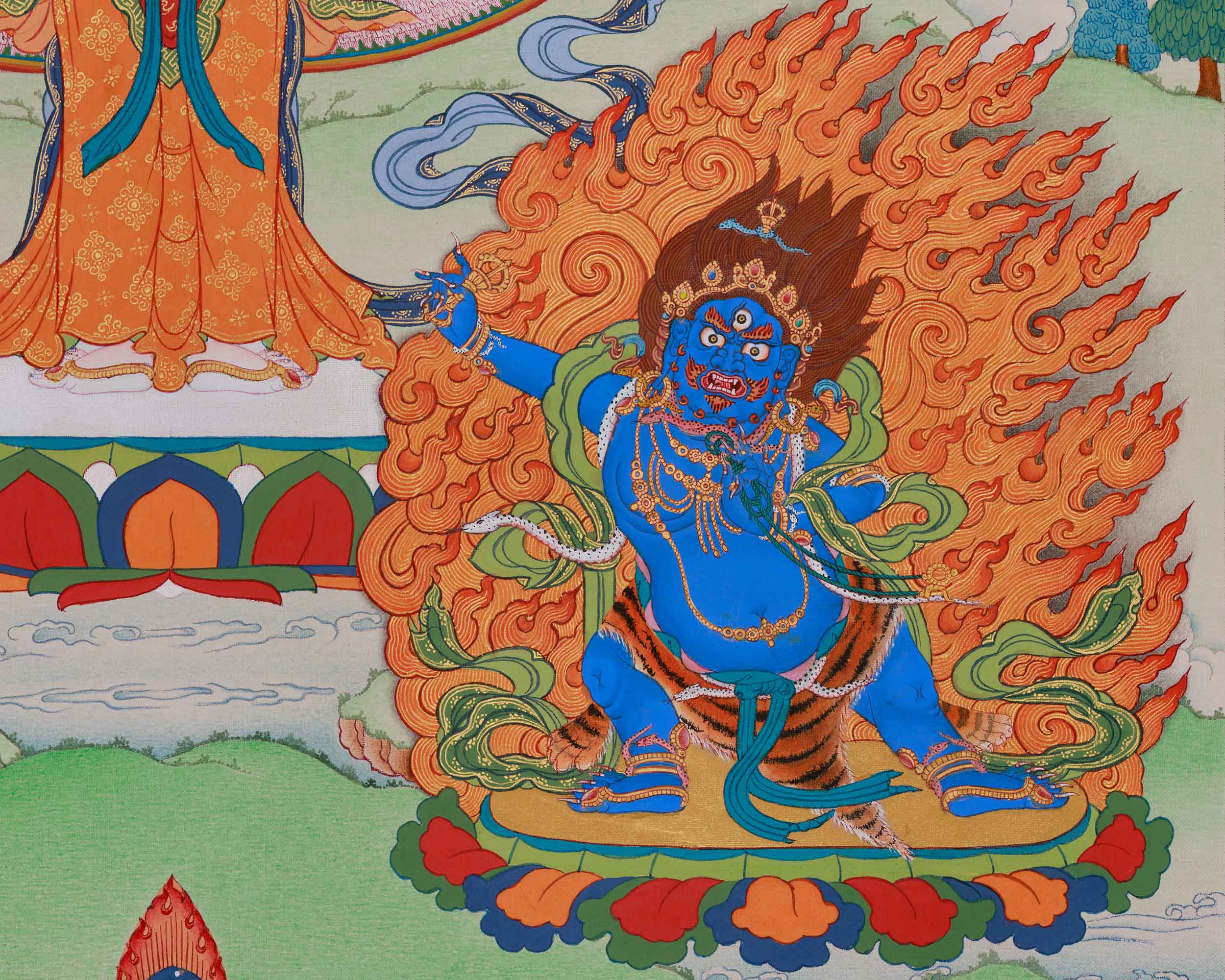 Himalayan Deity 1000 Armed Chenrezig Thangka | Bodhisattva of Compassion