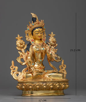 White Tara Small Statue | Embodiment of Compassionate Wisdom