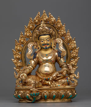 yellow-dzambhala-sculpture-for shrine