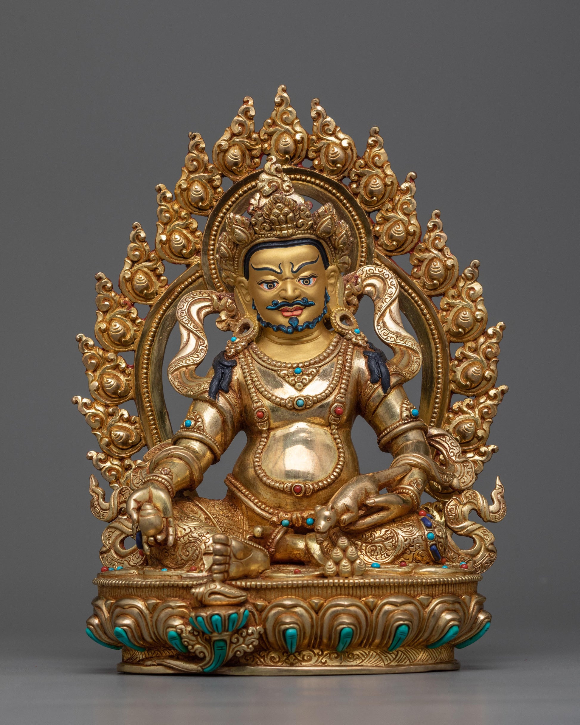 yellow-dzambhala-sculpture-for shrine