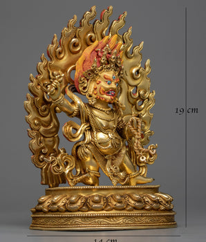 vajrapani bodhisattva copper sculpture
