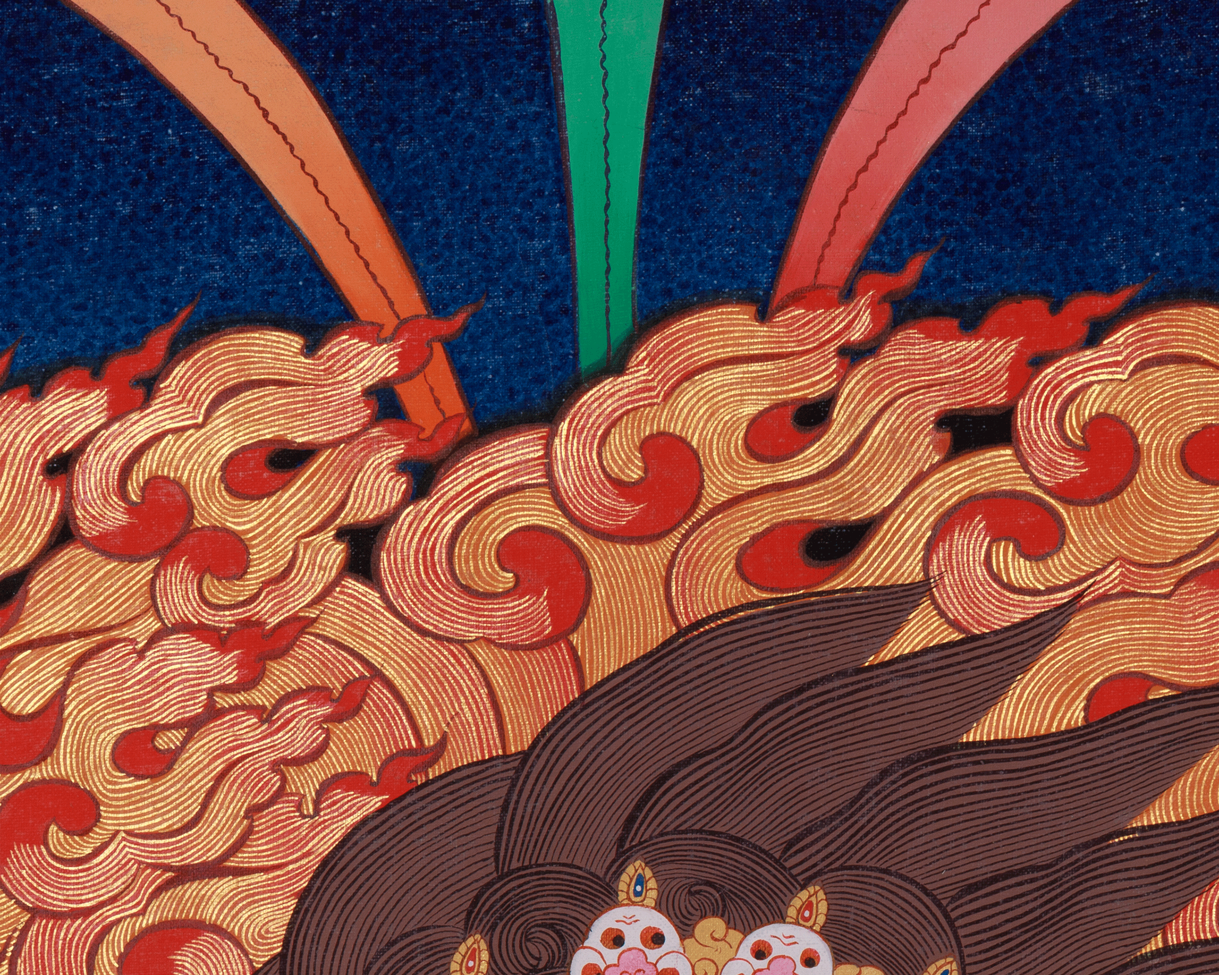 Vajrapani Buddhist Art | Tibetan Protector Thangka | Embodiment of Fearless Power