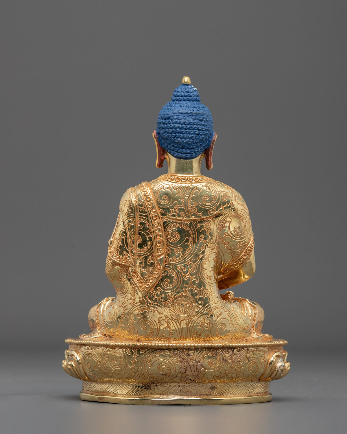 Amitabha Buddha Spiritual Sculpture | Gold Plated Buddhist Statue
