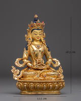 Golden Healing Deity Amitayus Statue