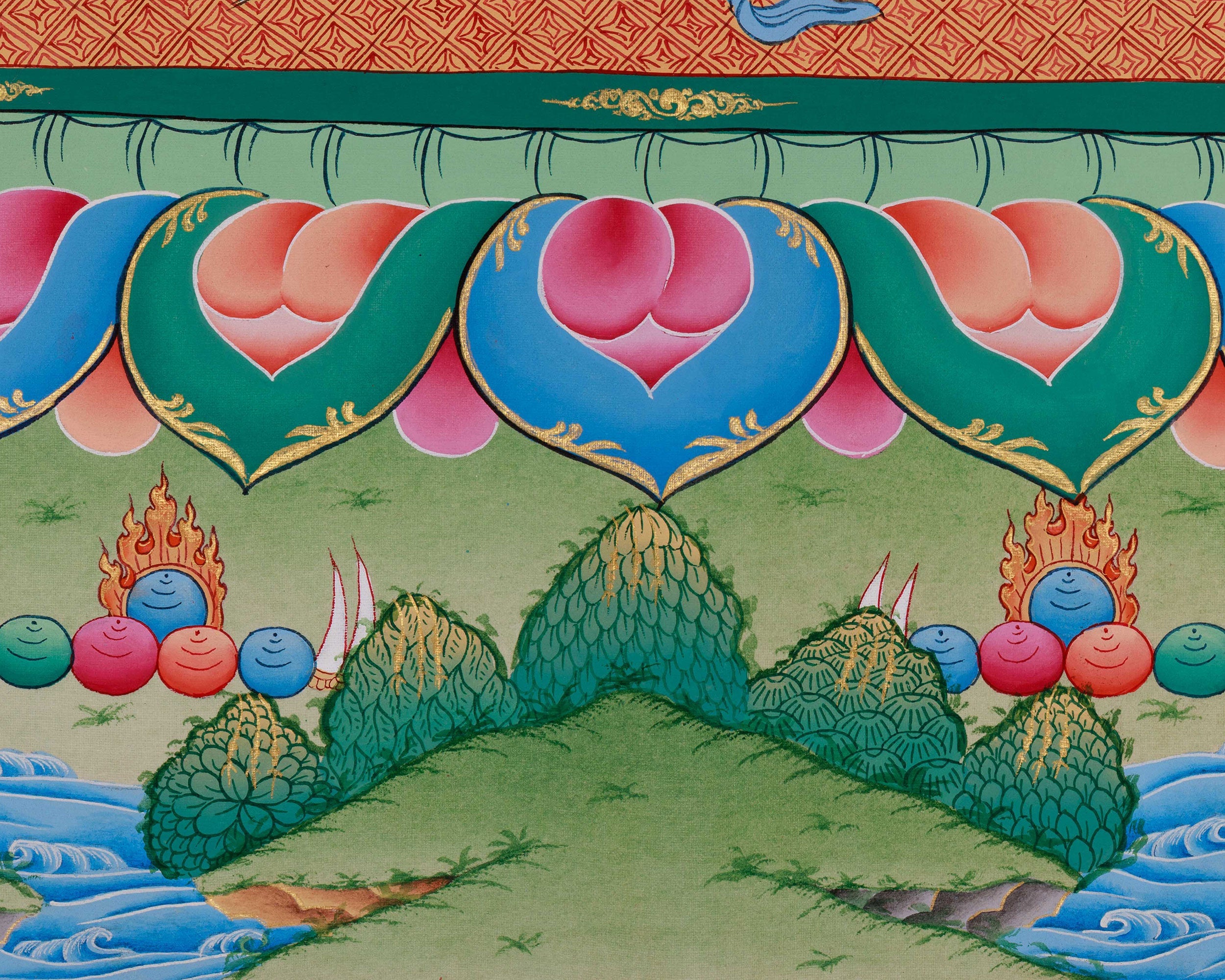 Vajrapani Protector Deity Thangka | Tibetan Dharma Guardian