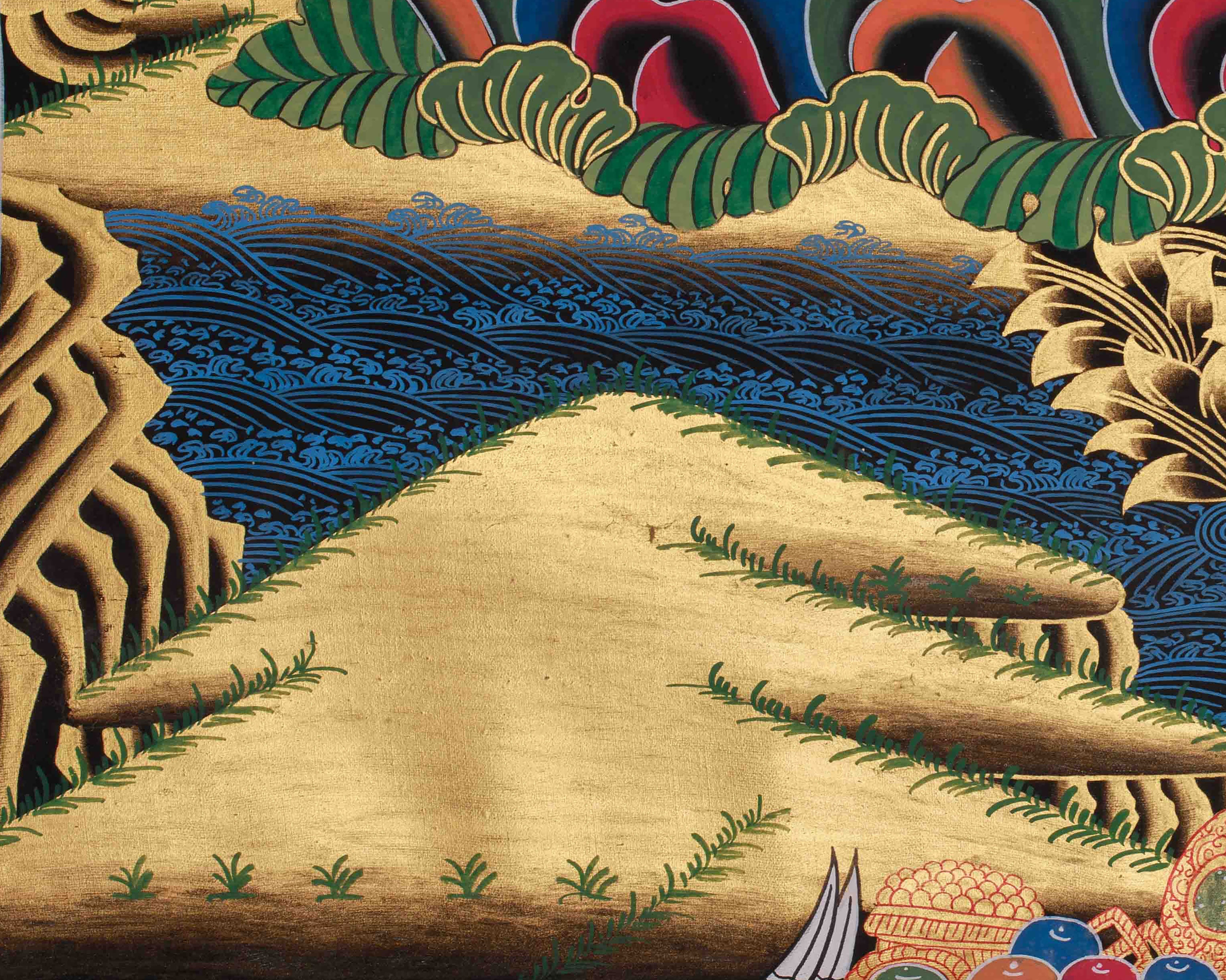 Manjushri Bodhisattva of Wisdom Art | Traditional Artwork