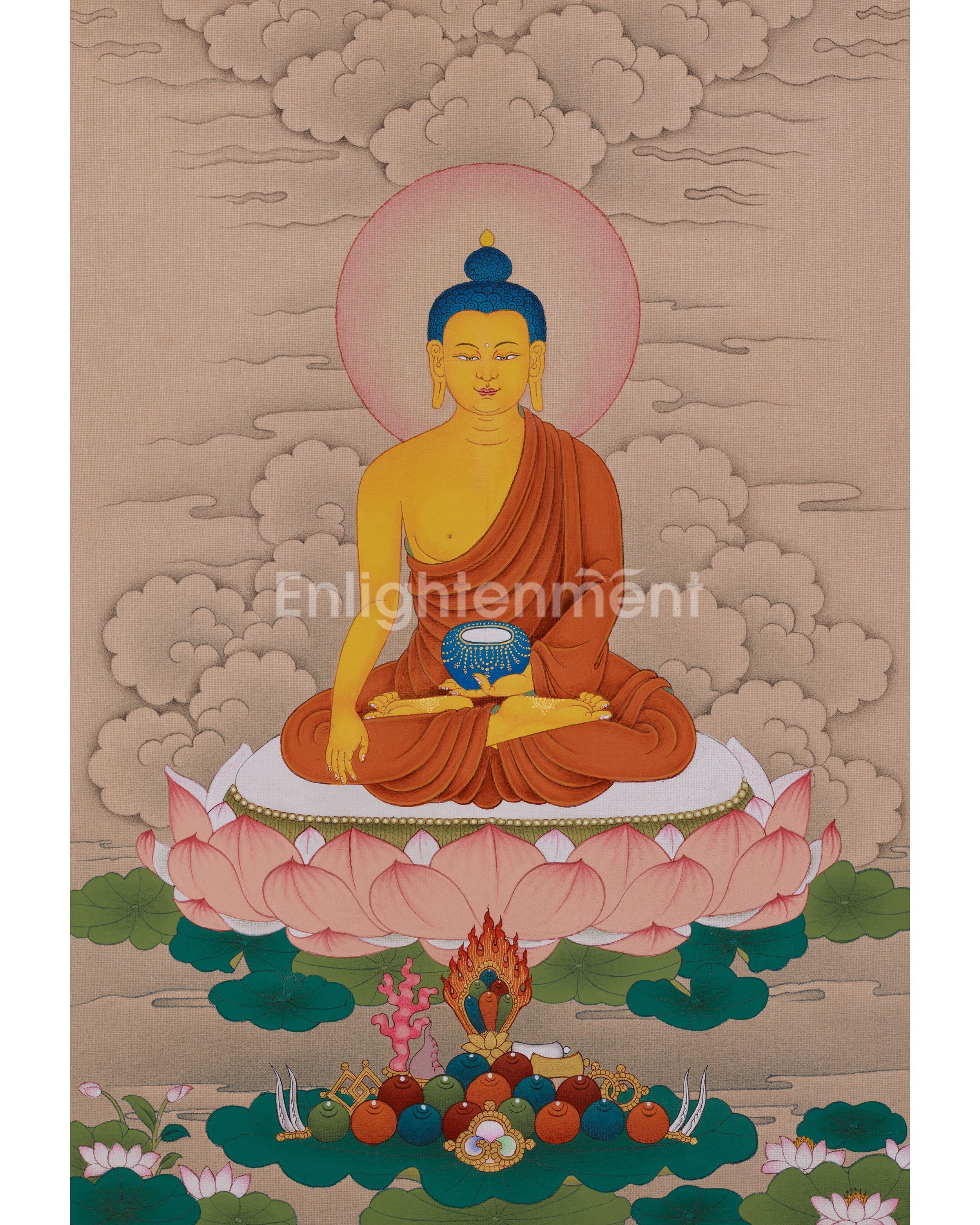 Peaceful Shakyamuni Buddha Artwork 
