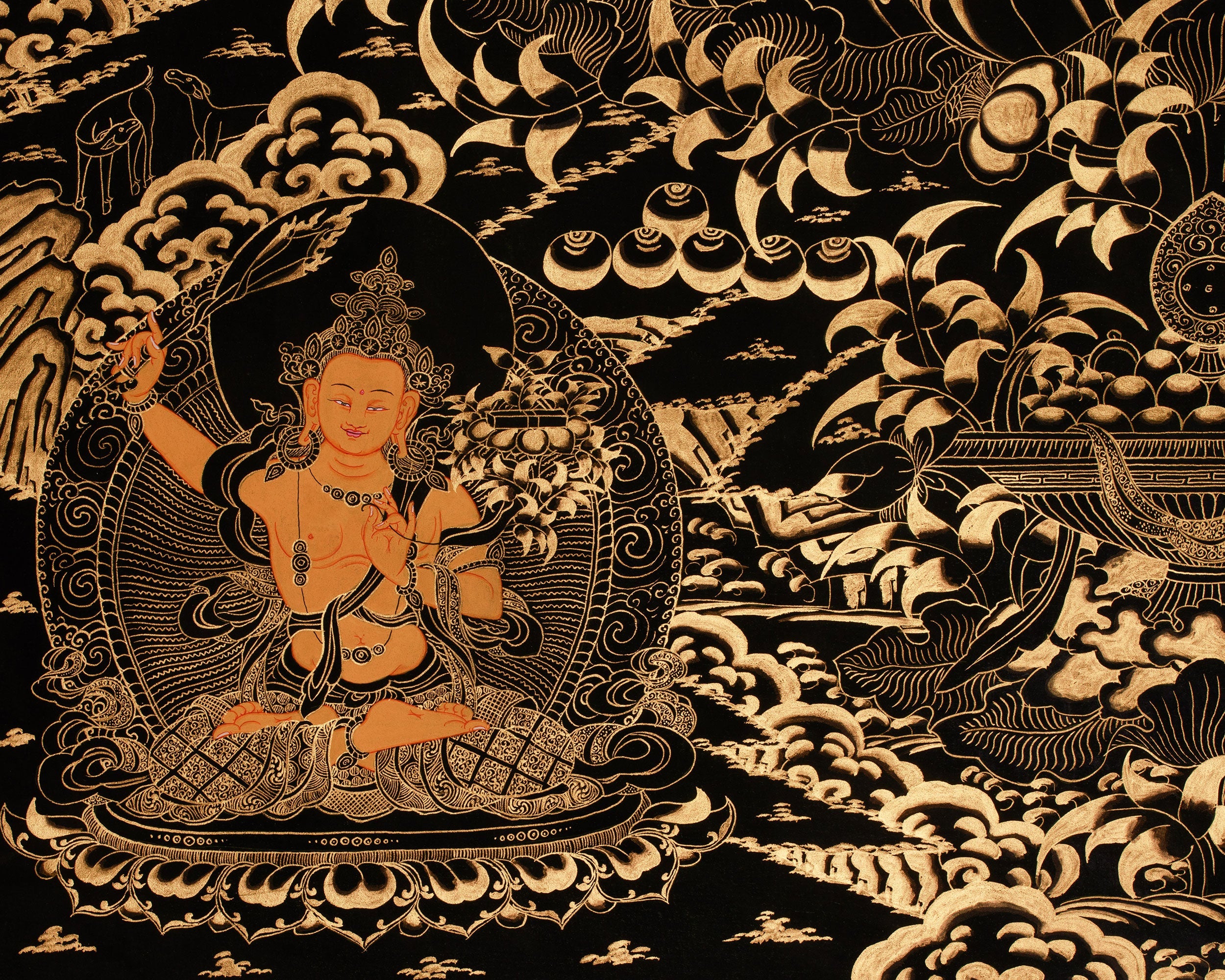 Sacred Art Of Chenrezig | Avalokiteshvara, Amitabha Buddha, White Tara, Green Tara, Manjushri & Vajrapani