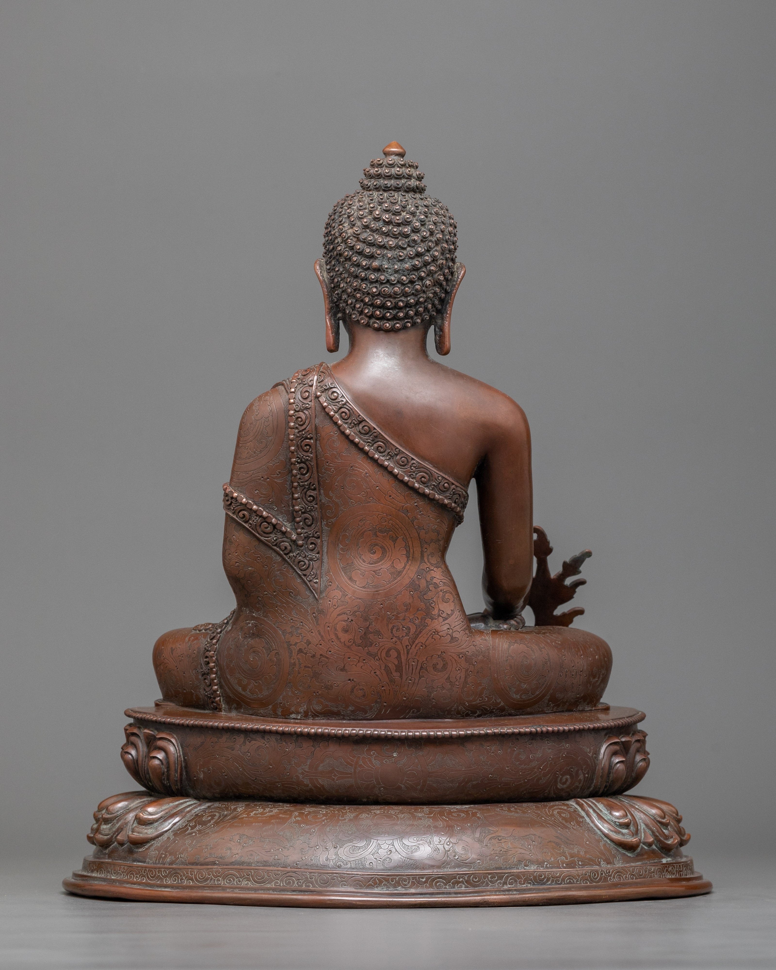 Medicine Budda Sculpture | An Oxidized Copper Beacon of Healing