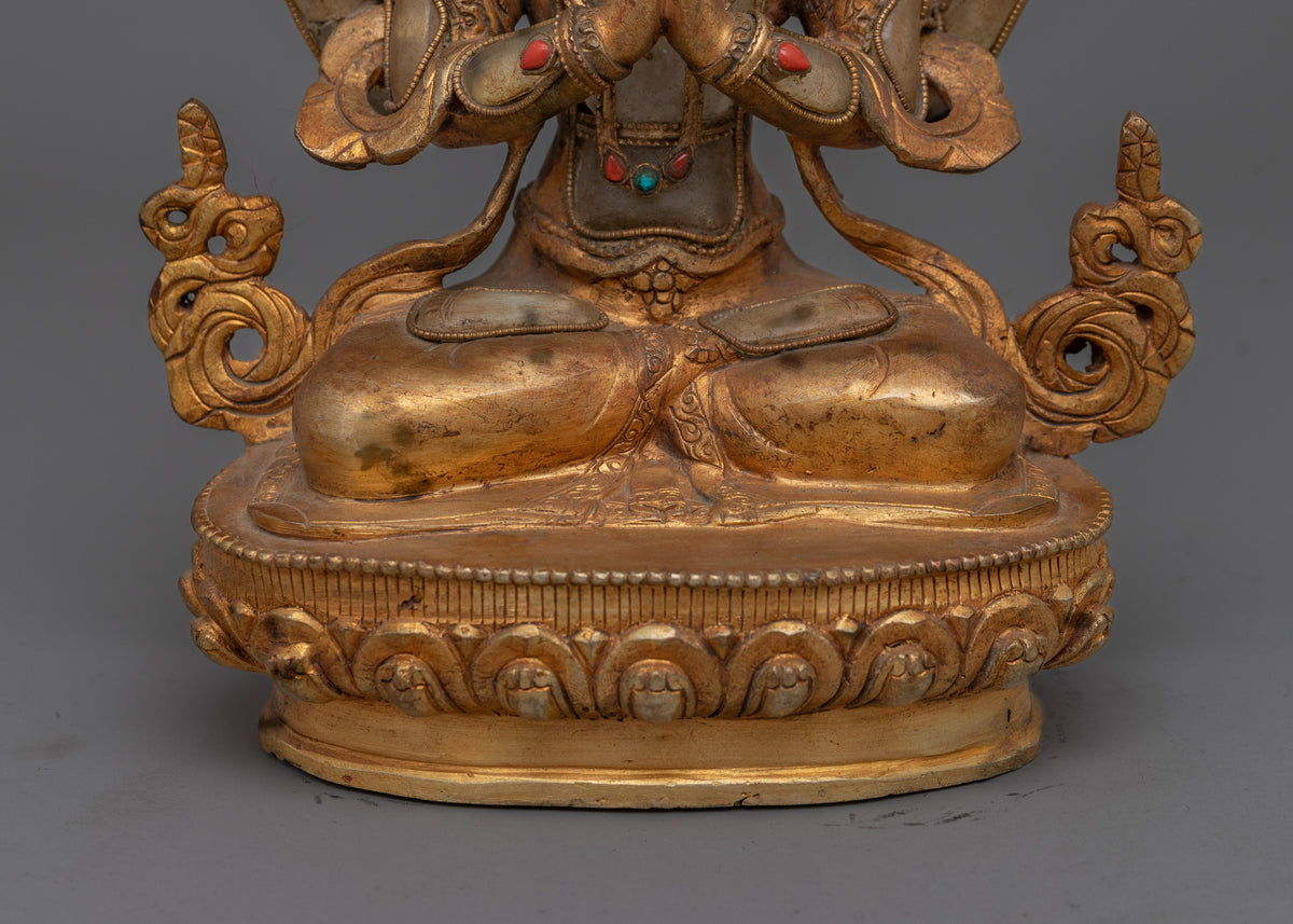 Chenrezig Crystal Body Statue | Emblem of Universal Compassion