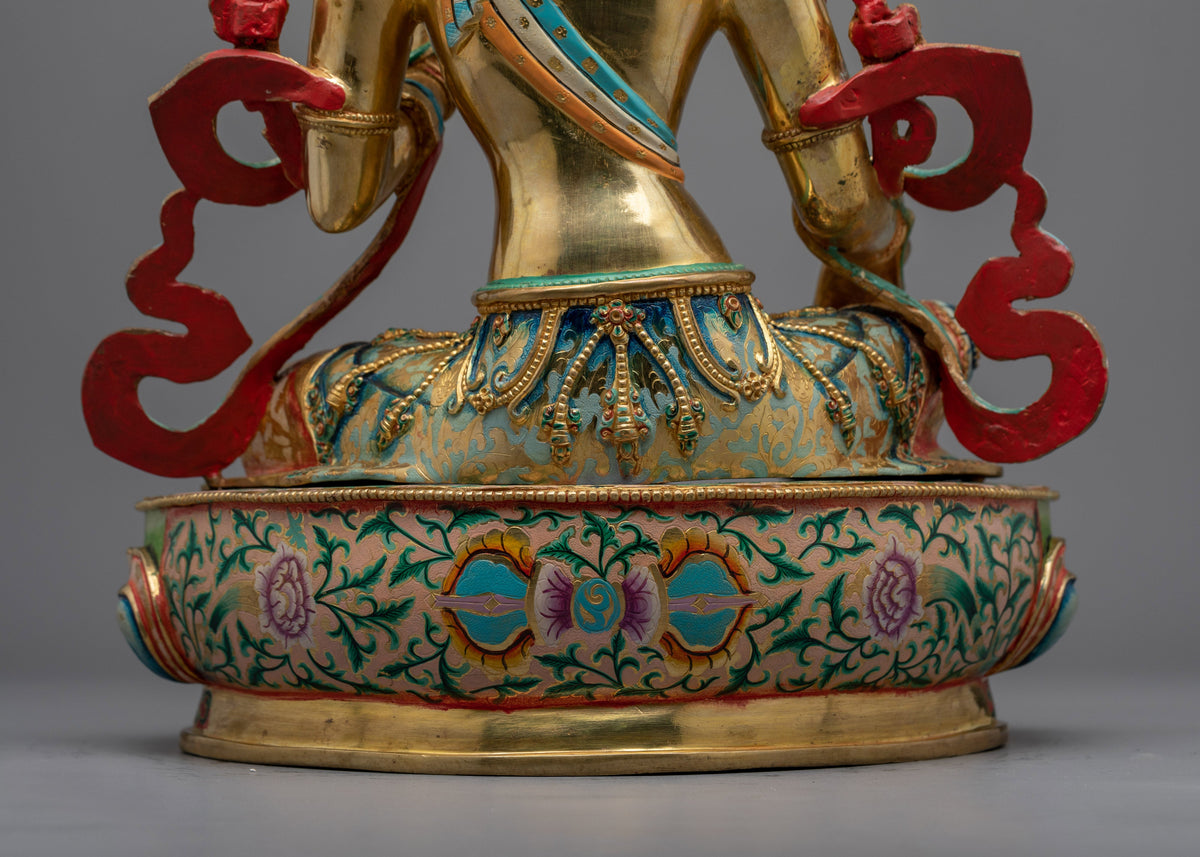The Beautiful Green Tara Sculpture | Embrace Compassion and Protection