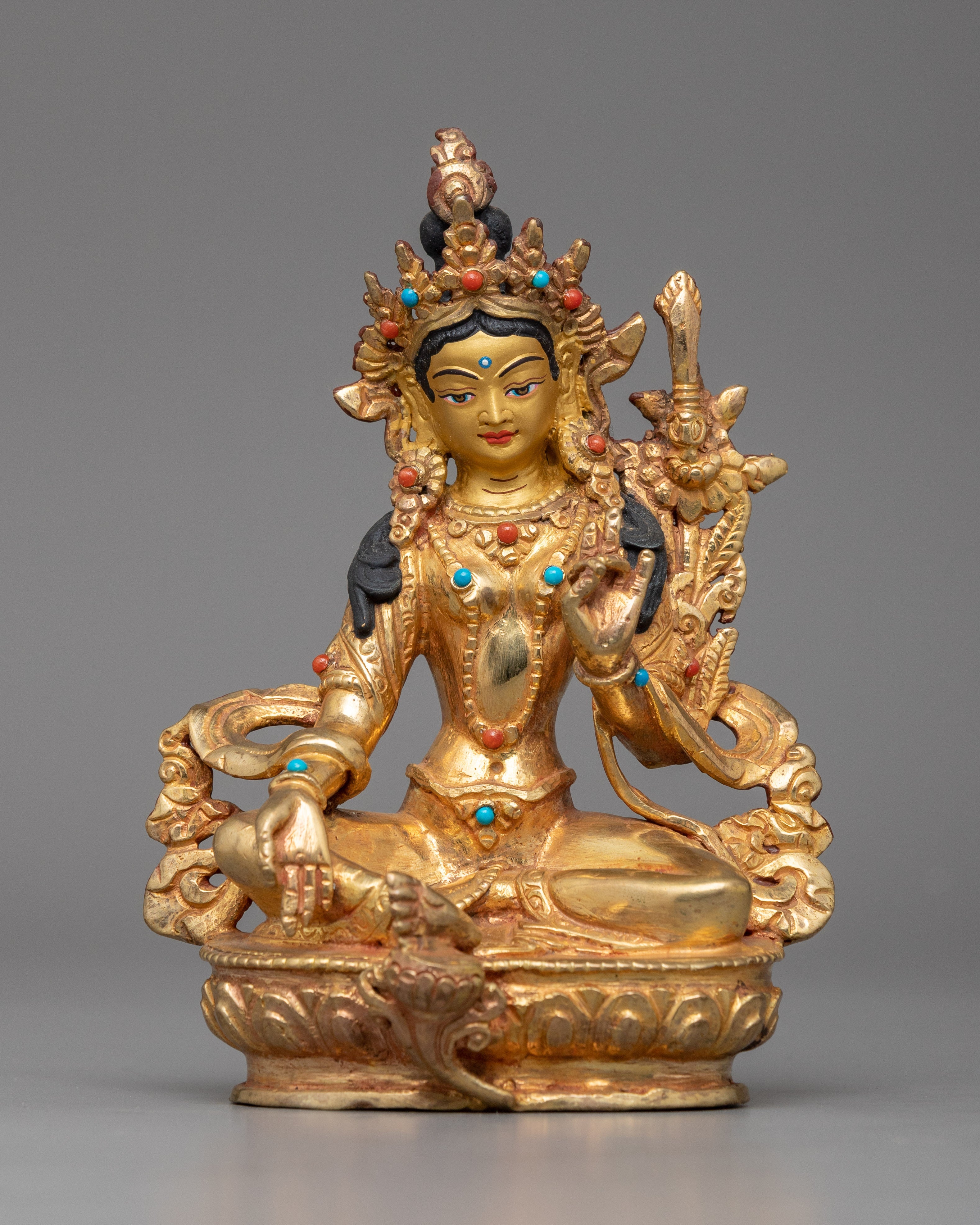 21 Tara Goddess Statue Set | Handmade in Nepal, Himalayan Buddhist Art