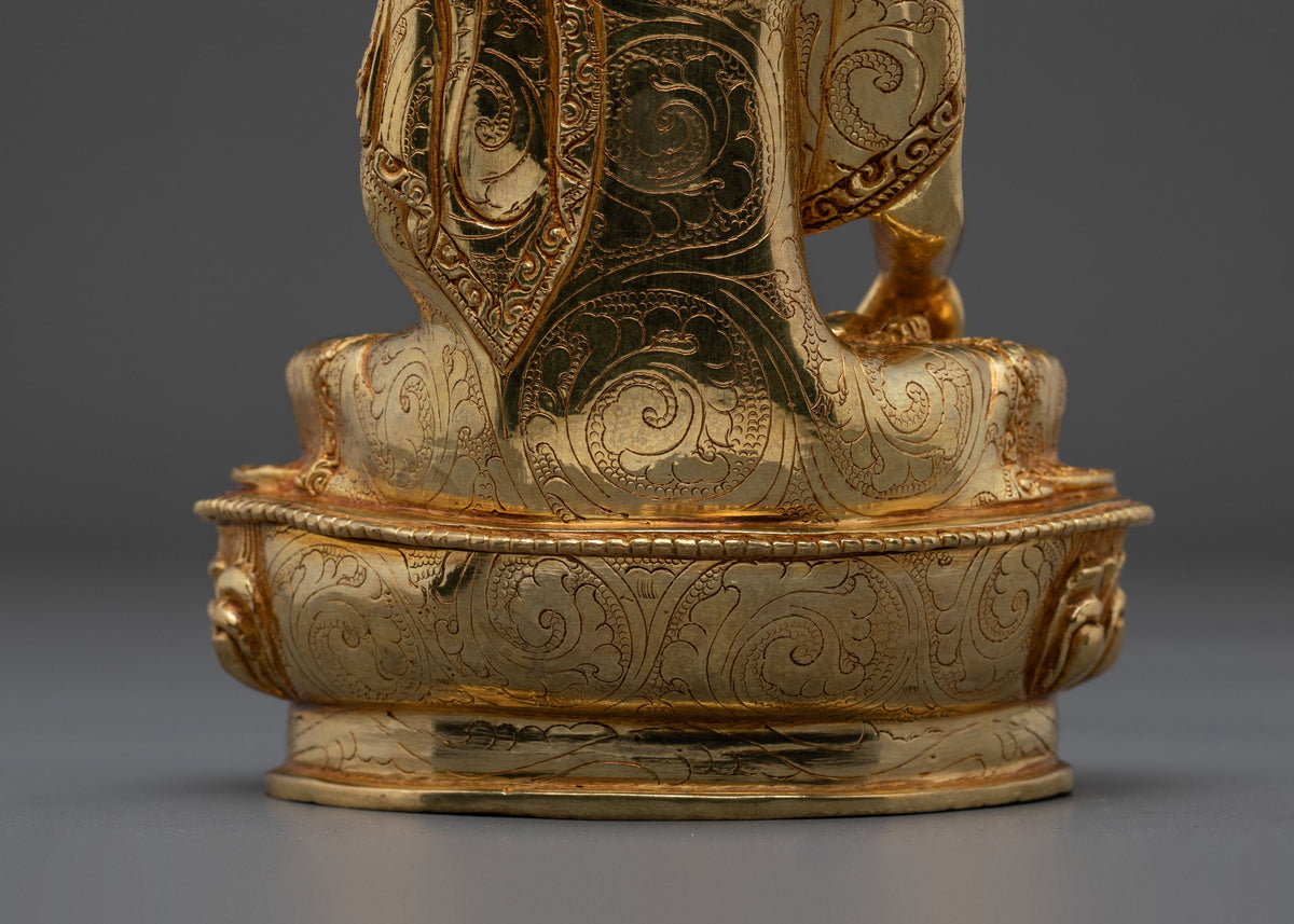 Spiritual Namo Shakyamuni Buddha Statue | Himalayan Buddhist Altar Art