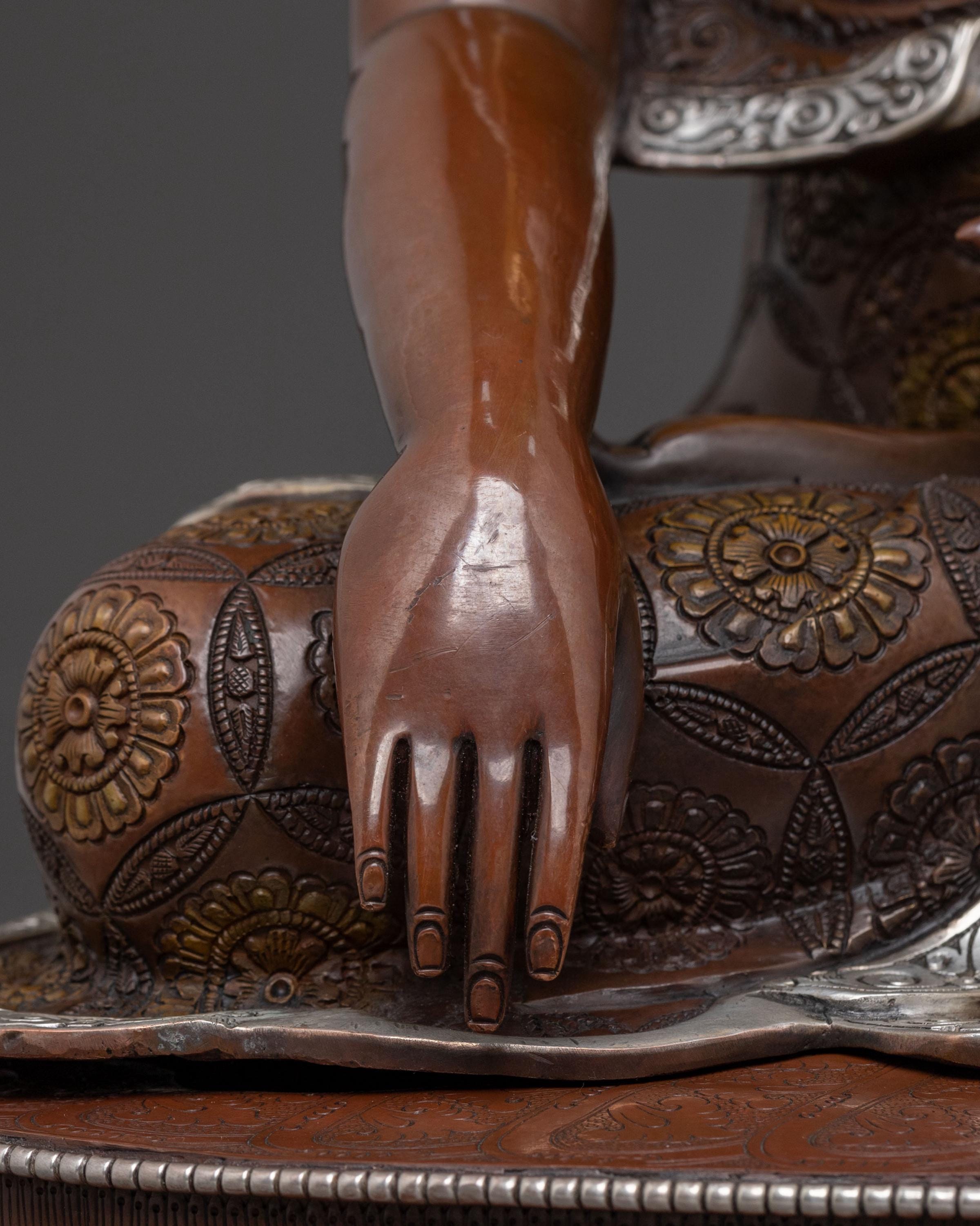 Sacred Meditation Shakyamuni Buddha Sculpture  | Himalayan Buddhist Art