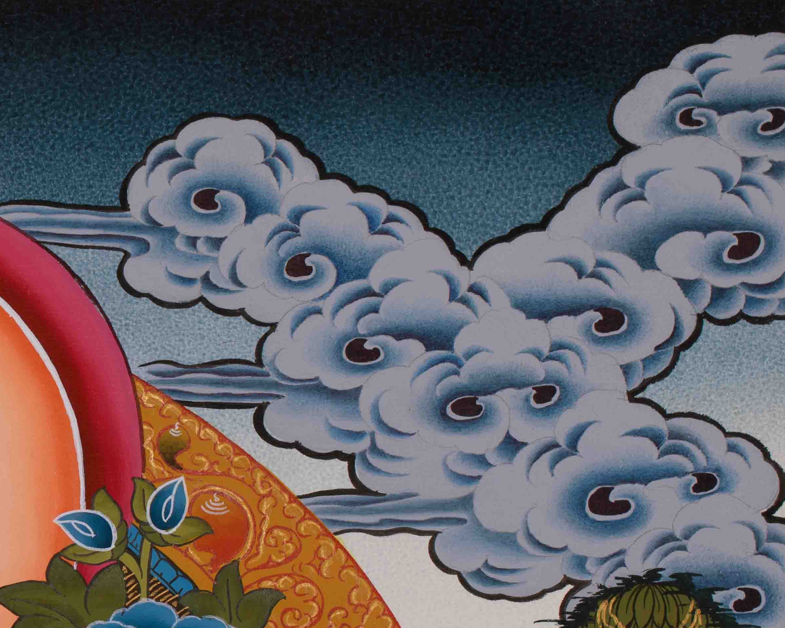 Divine Art Of White Tara With Manjushri And Vajrapani | Meditation & Spiritual Altar