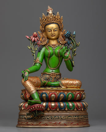 green tara buddha statue gift