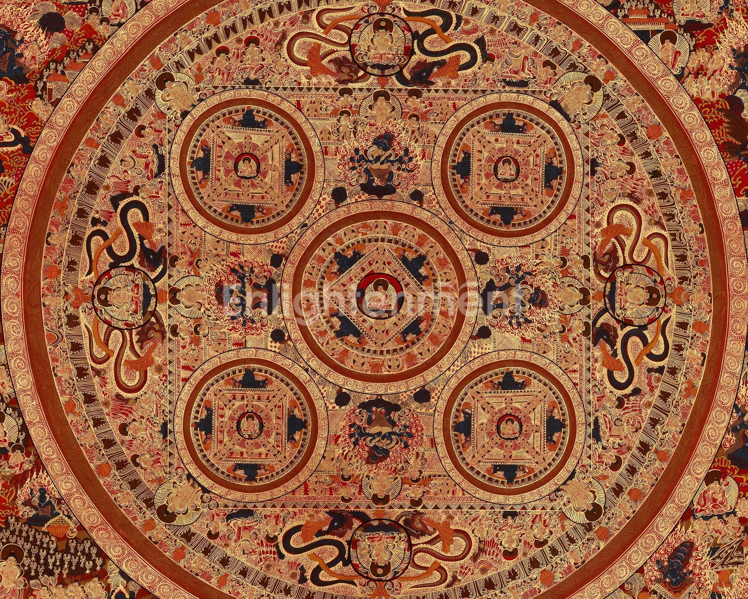 Divine Buddha Mandala | Timeless Symbol of Enlightened Wisdom