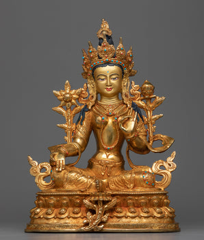 green-tara-goddess-statue-for-buddhism-shrine