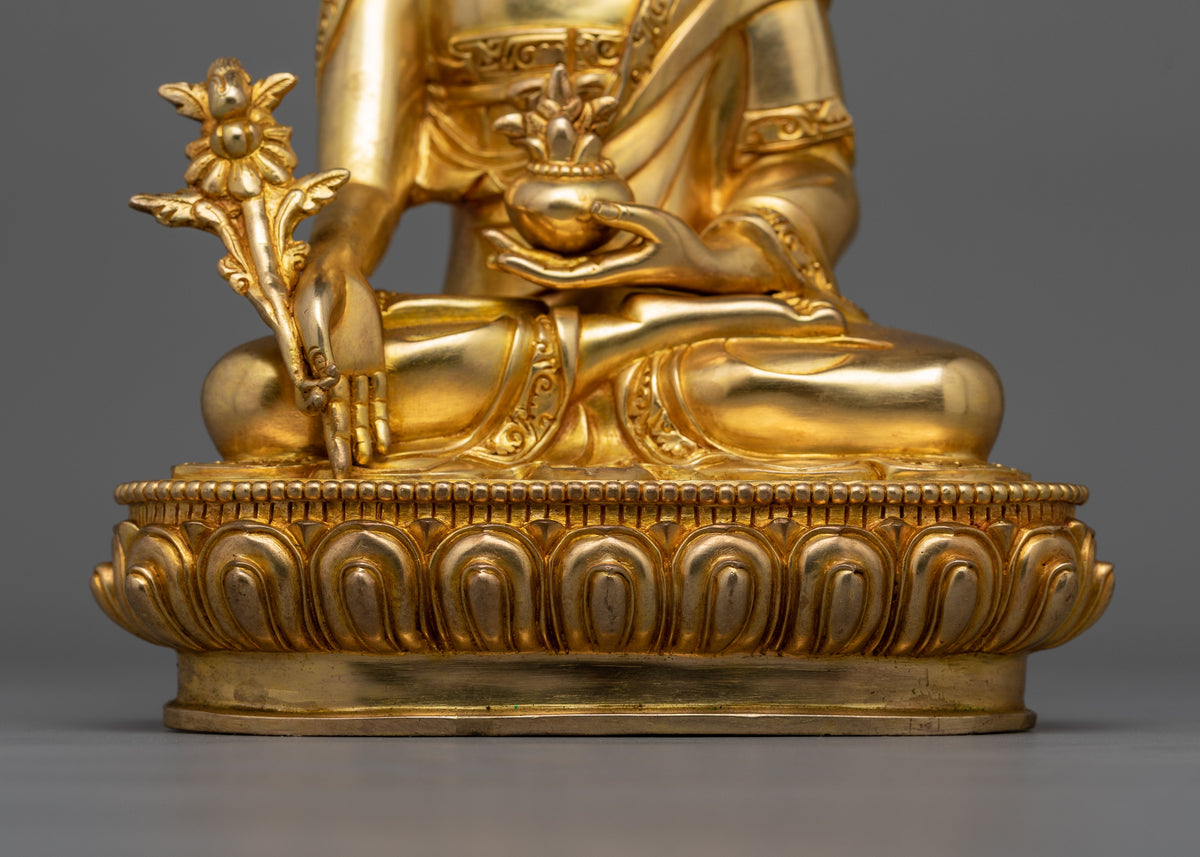 Statue of Vaidurya Prabha Raja (Medicine Buddha) | Symbolizes His Ability To Heal and Remove Obstacles