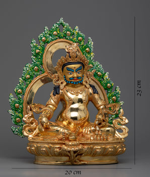 Welcome Prosperity with our Dzambhala Sculpture Copper | Divine Abundance