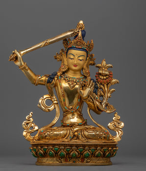  Bodhisattva Majushri Statue