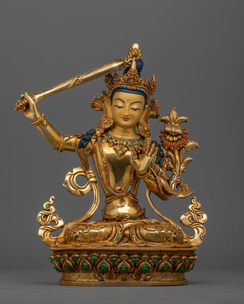  Bodhisattva Majushri Statue