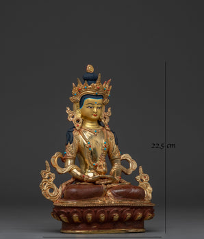 Amitayus Buddhist Copper Statue