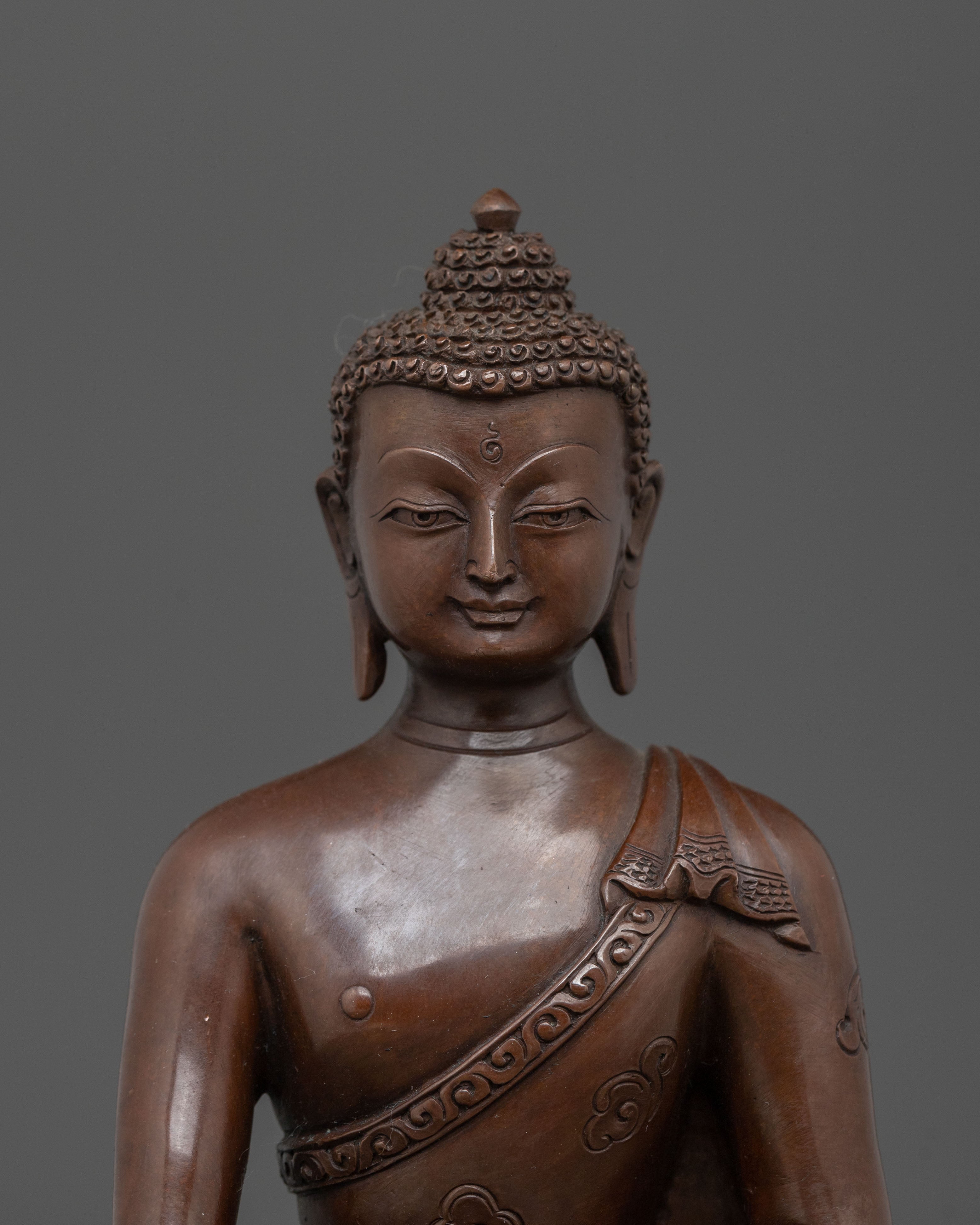 Handcrafted Sacred Shakyamuni Buddha Sculpture | Himalayan Buddhist Art