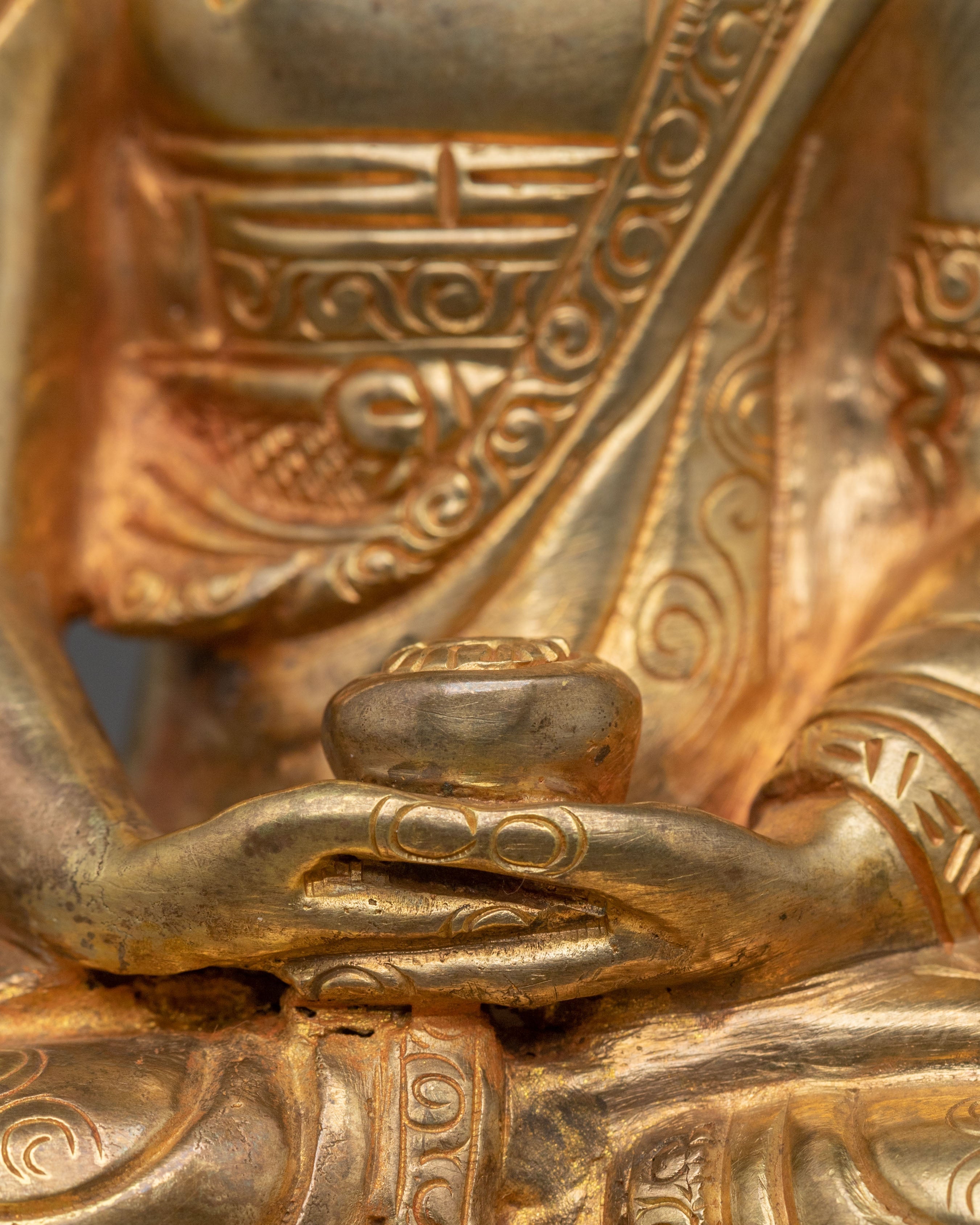 Traditional Himalayan Amitabha Buddha Sculpture | Spiritual Home Decor