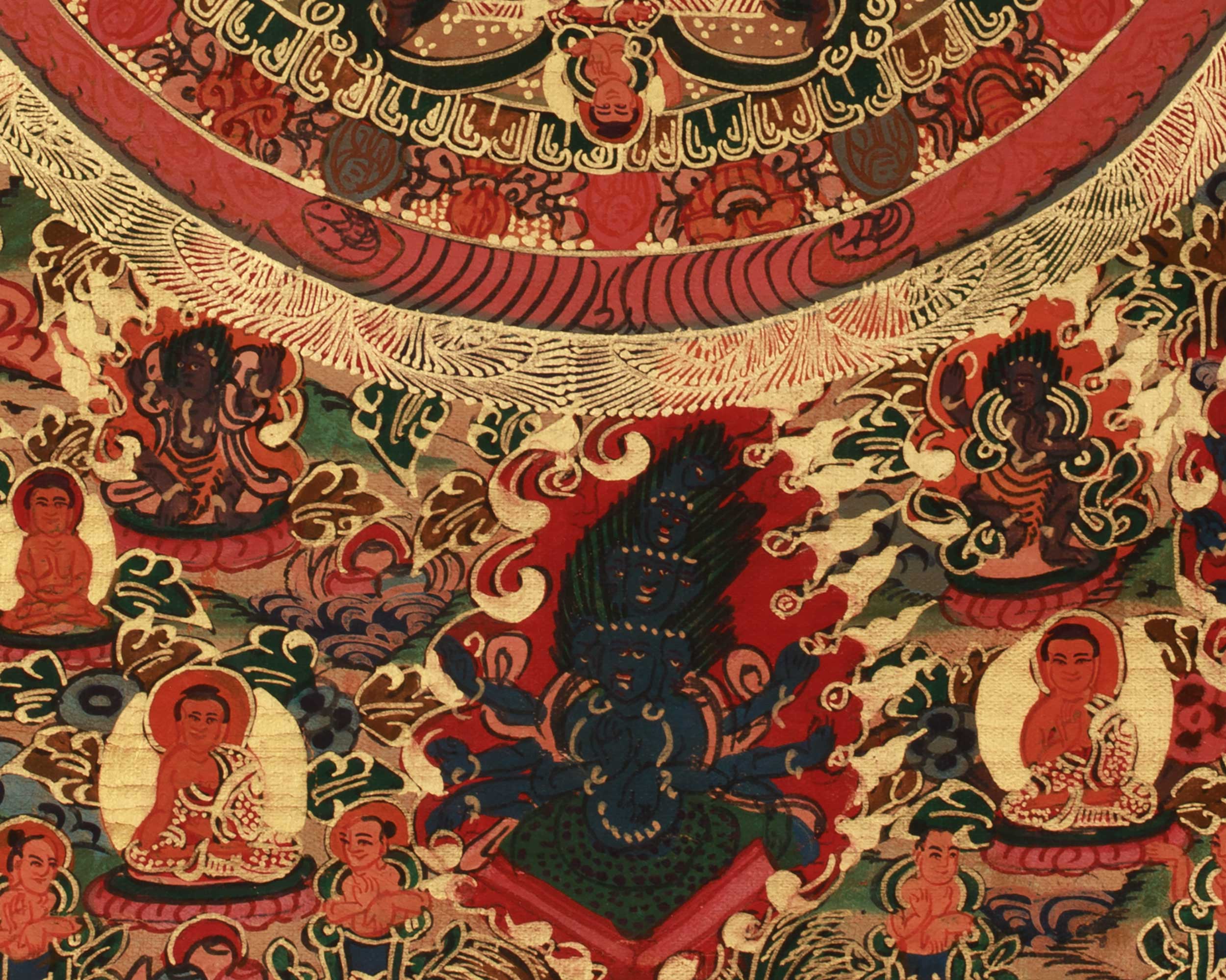 Tibetan Artwork of Buddha Mandala | Symbolized Enlightenment and Spiritual Harmony