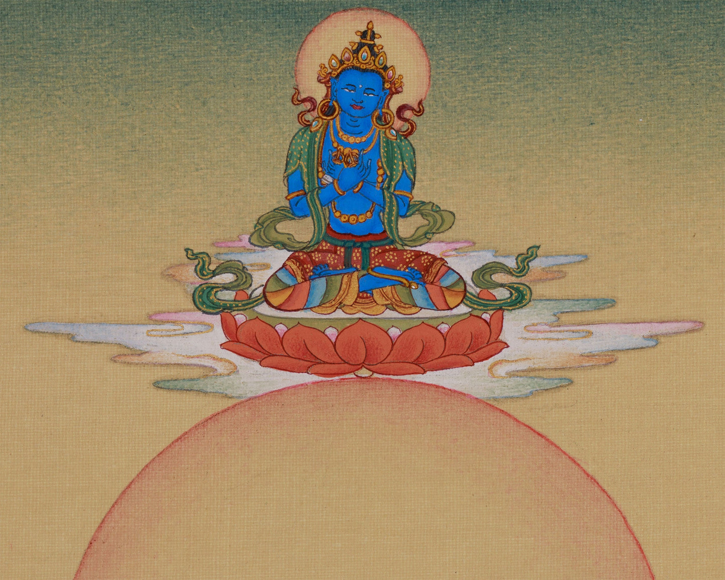 Tibetan Siddha Milarepa Thangka | Buddhist Art of the Enlightened Yogi