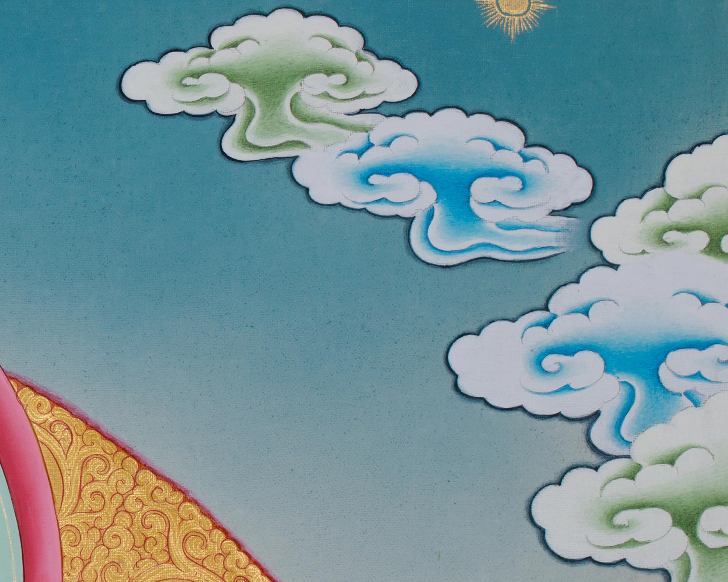 Sacred Mitrupa Thangka | Akshobhya Buddha | Prominent Deity in Tibetan Buddhism