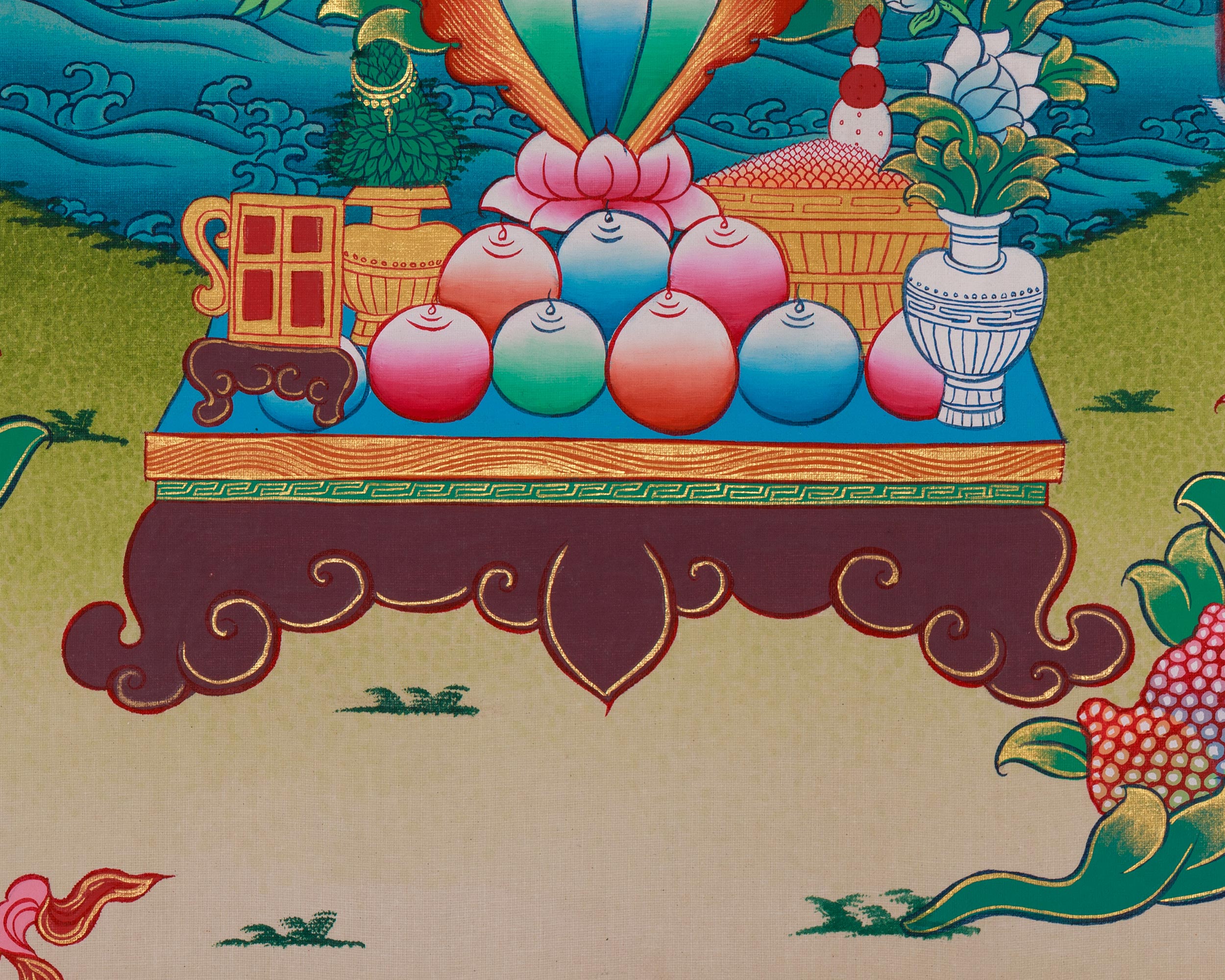 Tibetan Thangka of White Tara | Healing Deity | Sita Tara