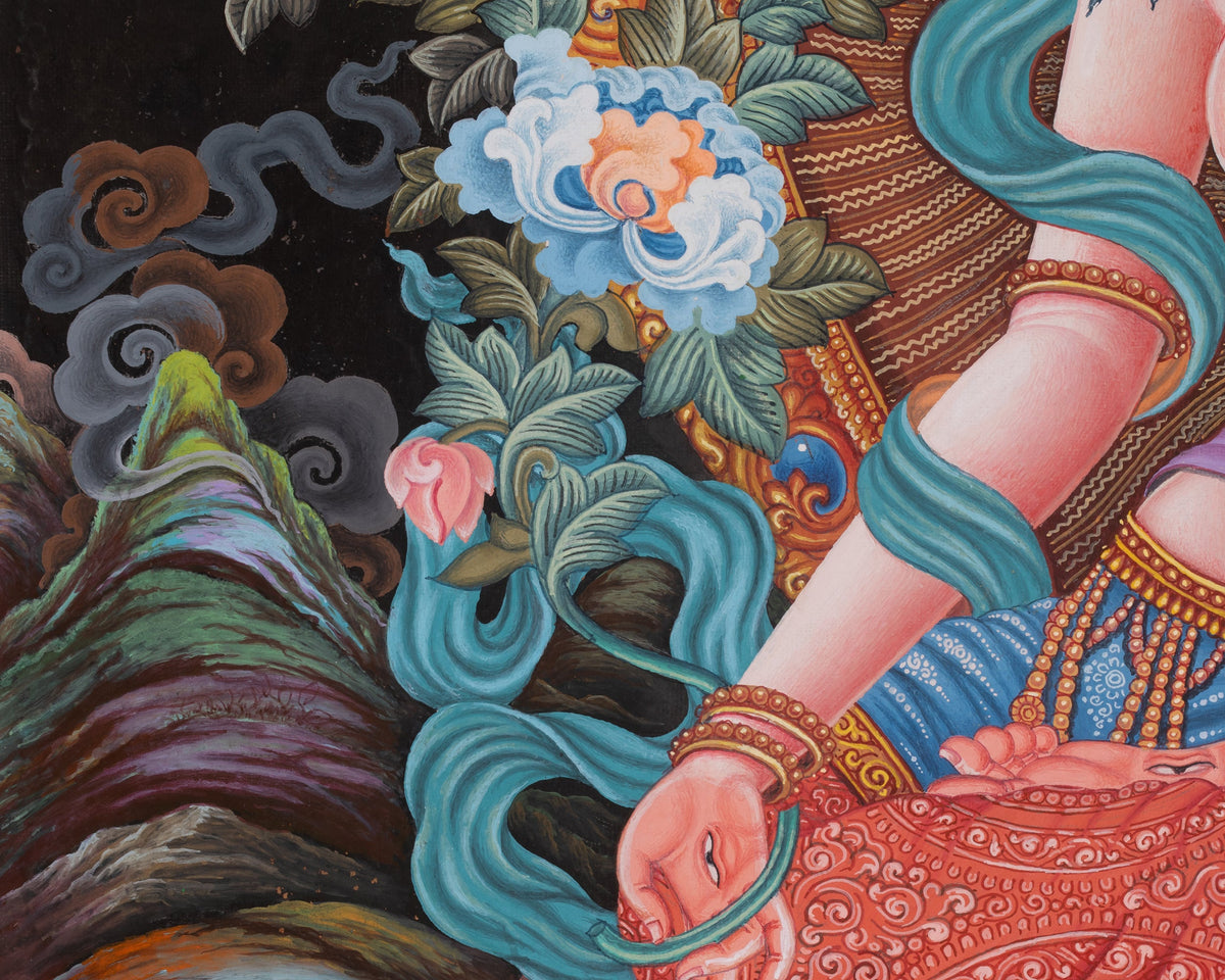 White Tara Sacred Artwork | Sita Tara | Goddess of Compassion and Longevity