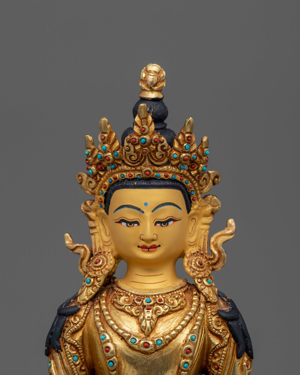 Eternal Life Amitayus | Handcrafted Tibetan Buddha Statue