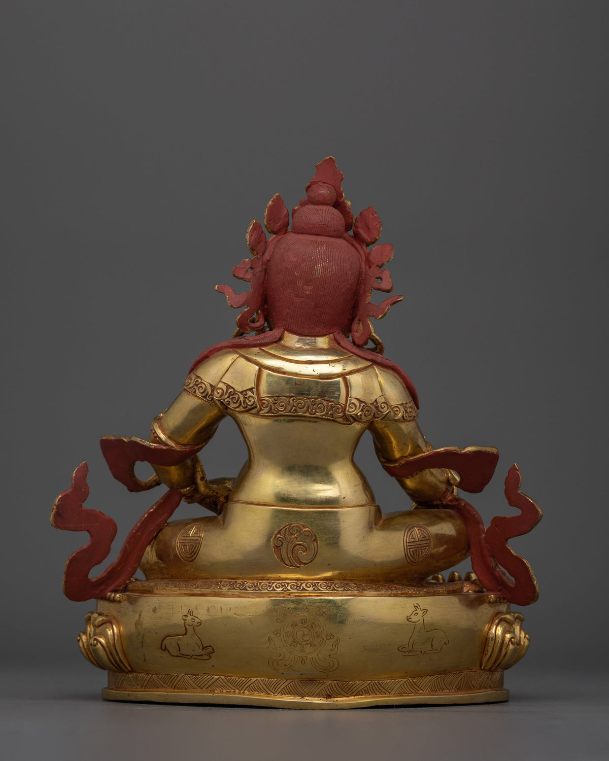 Handmade Dzambhala the Jewels Deity Statue | Embodiment of Wealth and Compassion