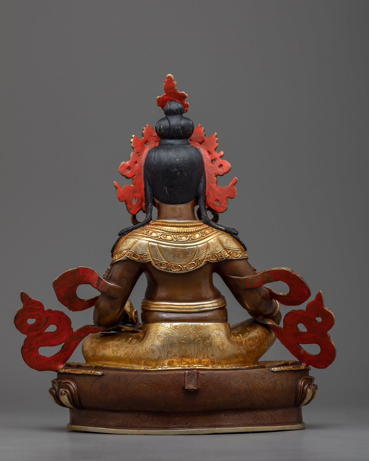 Yellow Dzambala Statue | Beacon of Prosperity and Grace