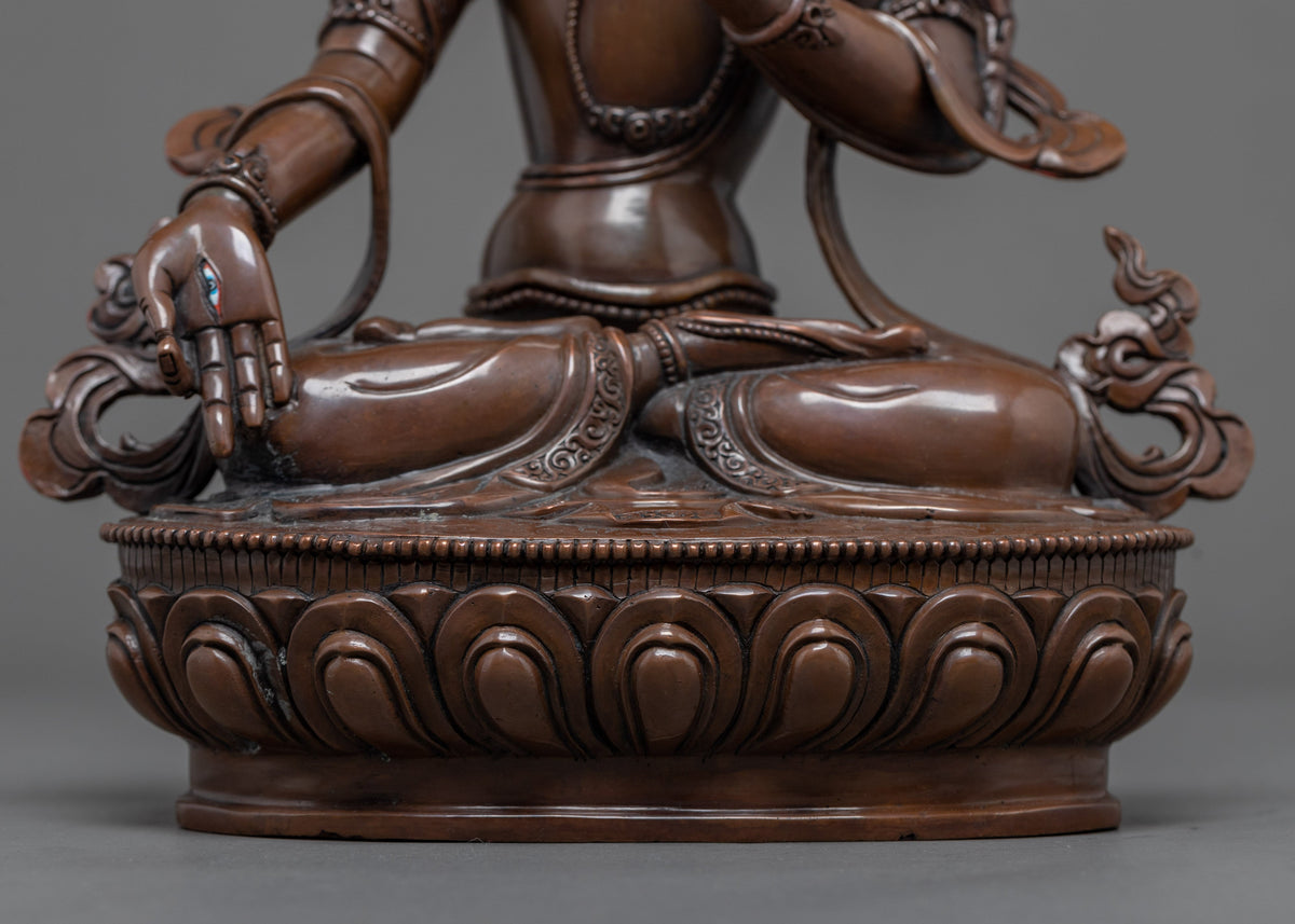 Buddhist White Tara Sculpture | Traditional Tibetan Buddhist Deity