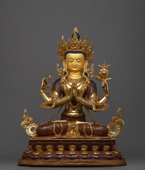 gold-gilded-chenresig-figure