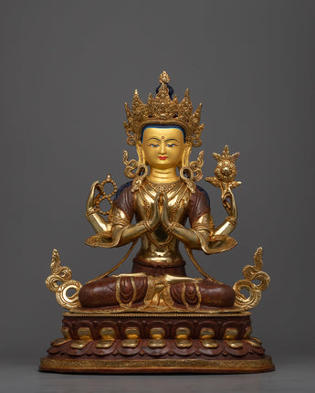 gold-gilded-chenresig-figure