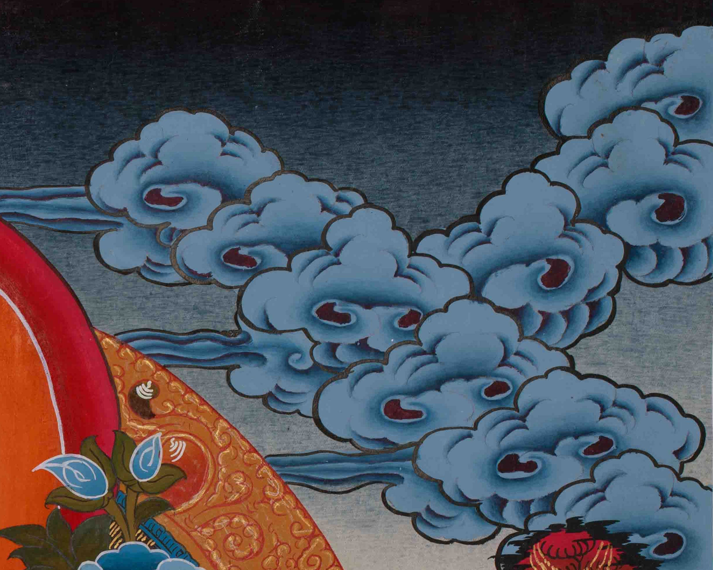 Himalayan White Tara Thangka | Sacred Buddhist Longevity Artwork