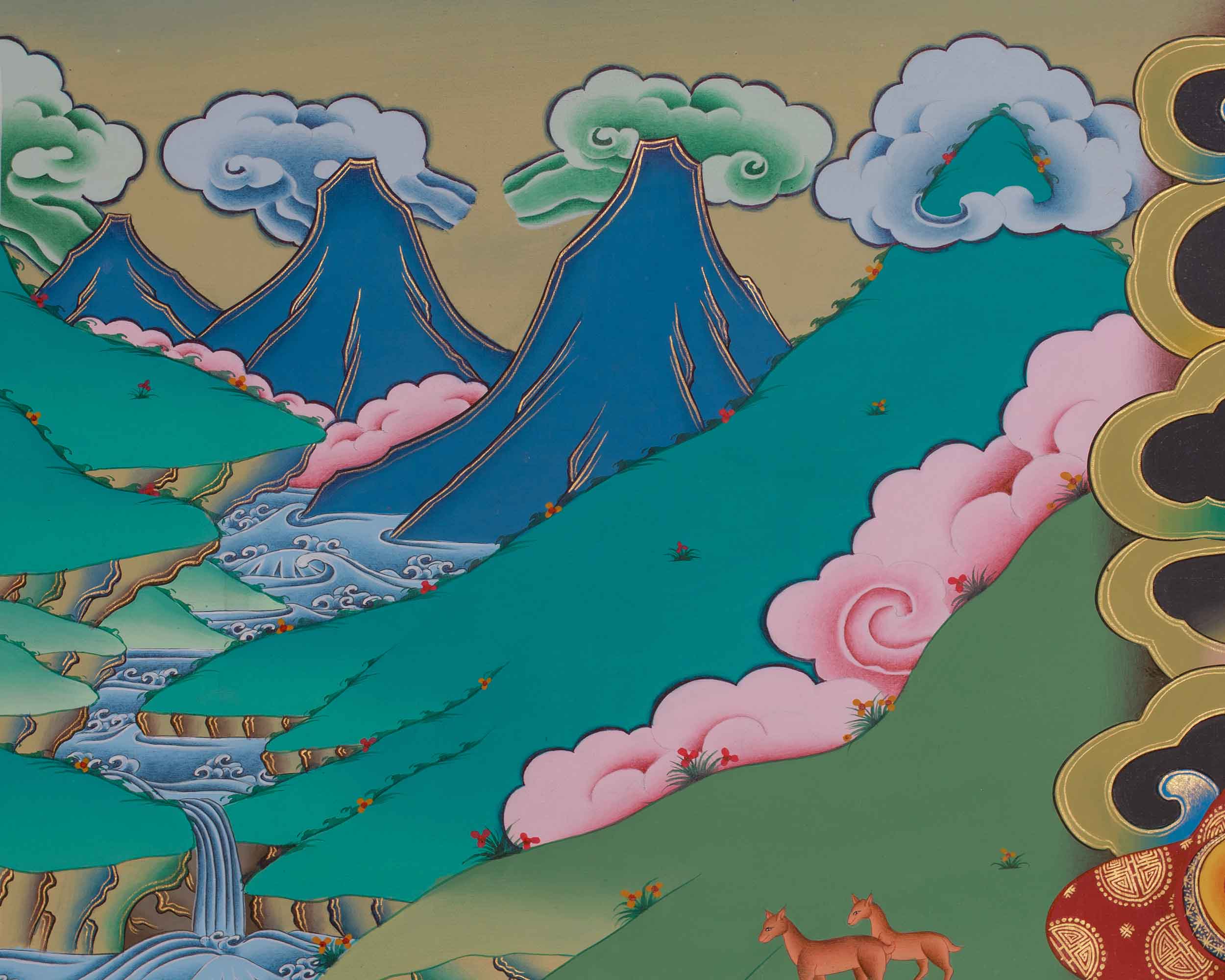 Virudhaka Thangka | Buddhist Guardian King of the South