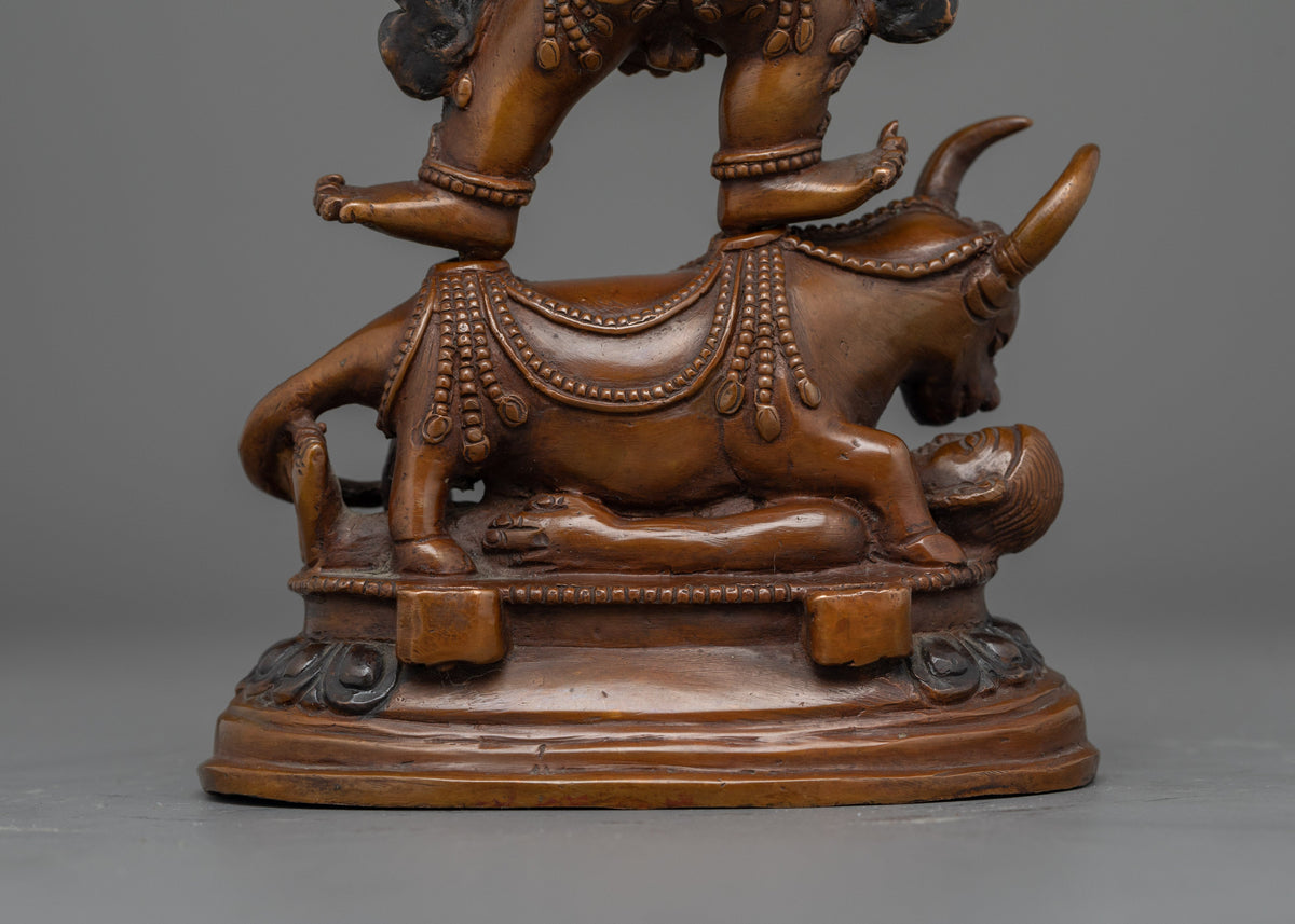 Two-Arms Yamantaka Handmade Statue | Embodiment of Wrathful Compassion